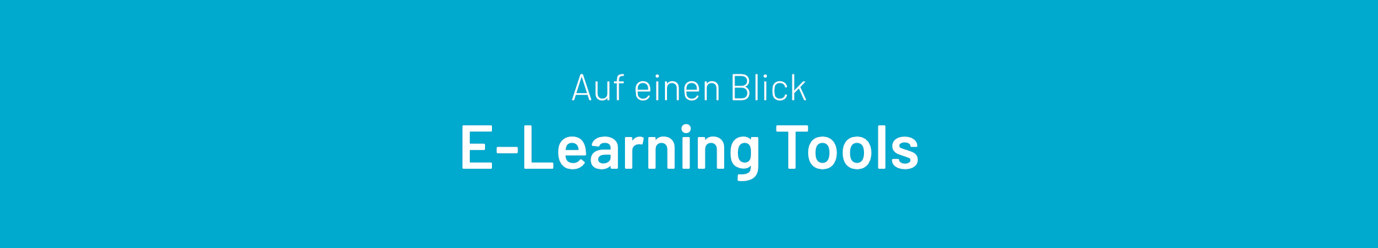 E-Learning Tools