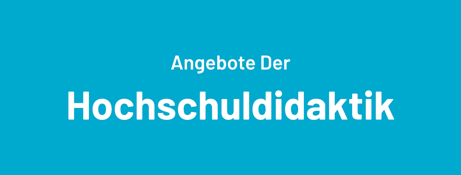 Angebote Der Hochschuldidaktik