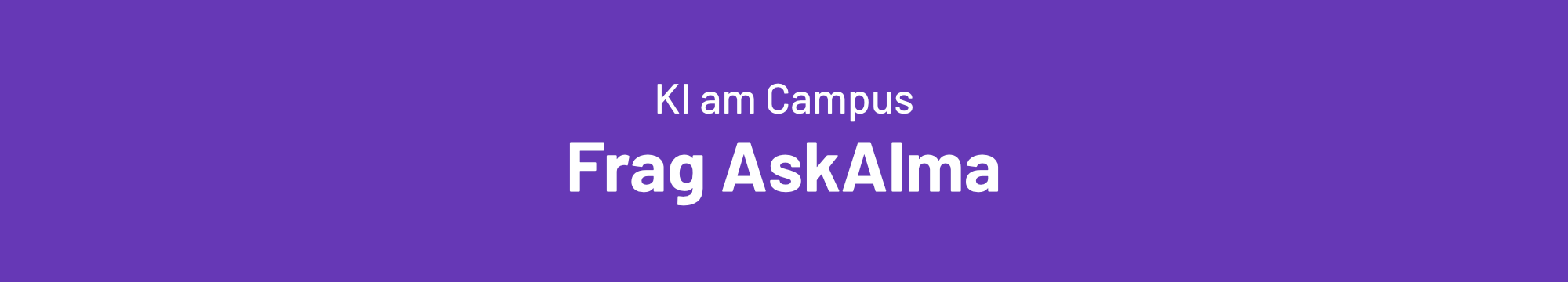 Ki am Campus - Frag AskAlma